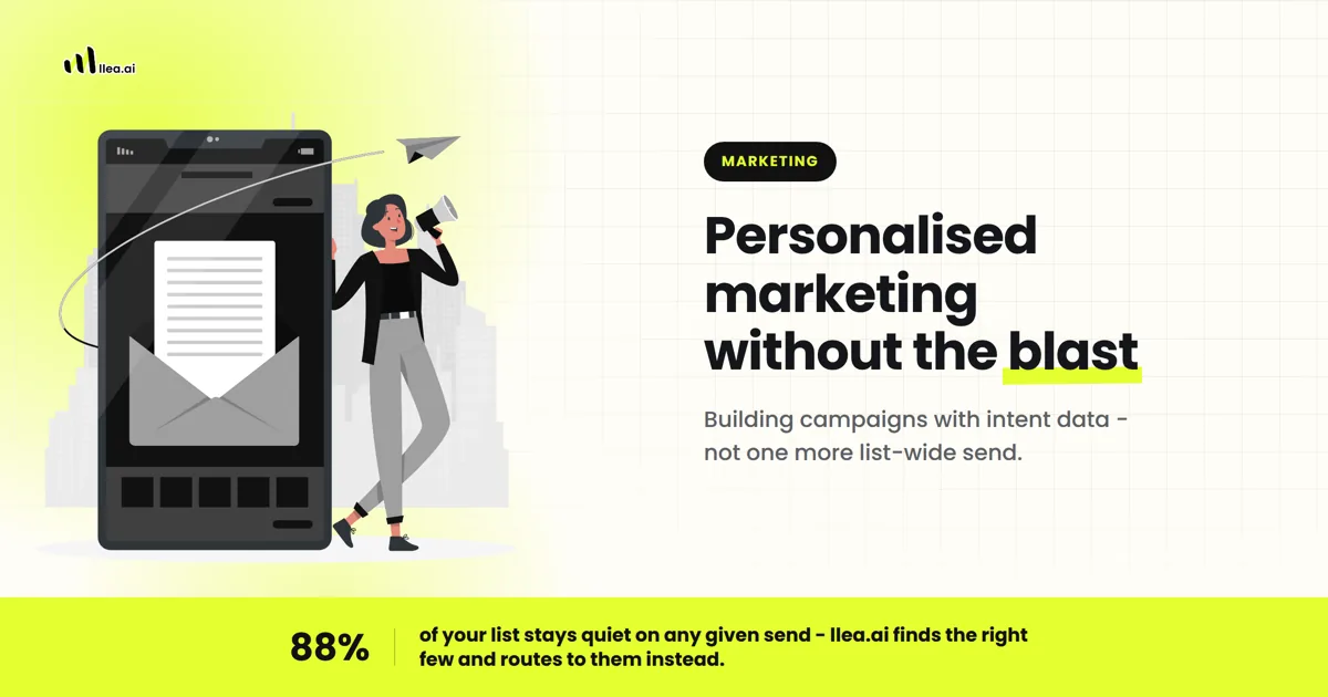 Personalised marketing without the blast: building campaigns with intent data