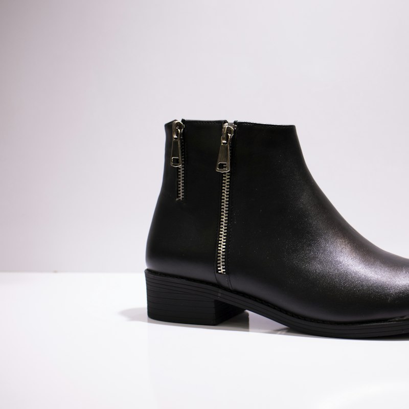 Black ankle boot