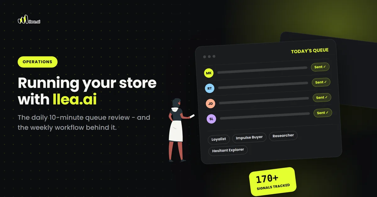 Running your store with llea.ai: the daily and weekly workflow