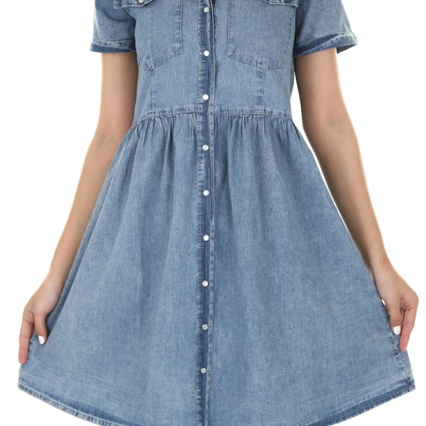 Denim shirt dress